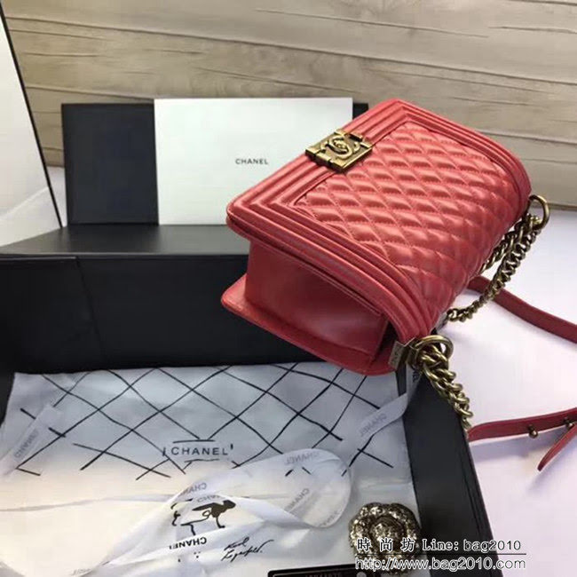 香奈兒CHANEL A67086菱格原版羊皮單肩斜挎鏈條包 DSC2087